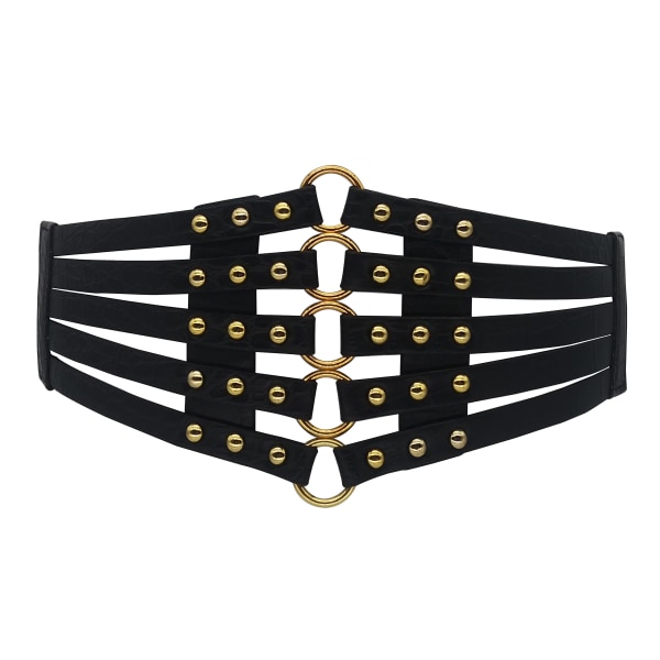 Black Corset Belt for Women Fashion Retro Goth Underbust