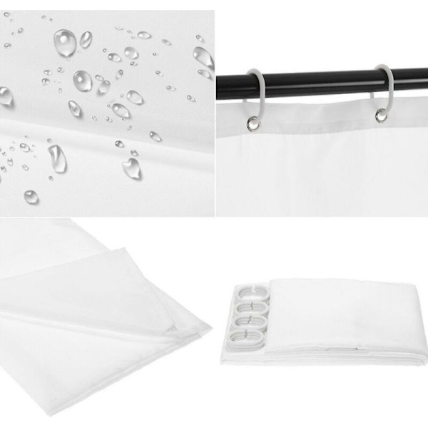 Duschdraperi 200 x 230 cm, strandduschdraperi, tryckt polyester vattentätt duschdraperi-FA-