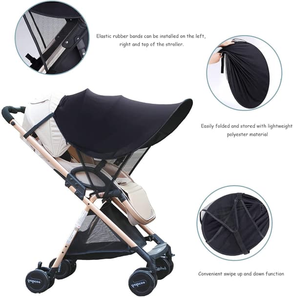 Universellt solskydd för barnvagn, barnvagnsskydd, Baby-FA-