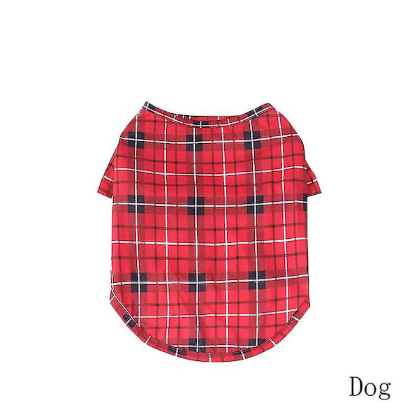 Perhe-joulupyjamat - Jouluinen Vanhemmat-Lapset Yöpuvut Pyjamajuhliin Lahjoiksi L dog