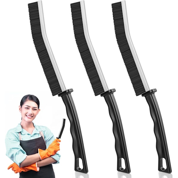 3 stycken Gap Cleaning Brush, Badrumsrengöringsborste Kakelfog B