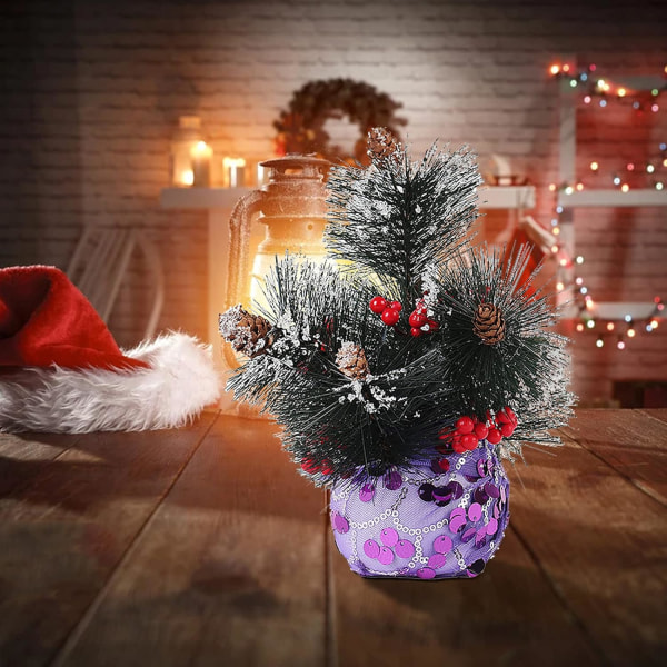 Mini kunstig juletre - 20 cm - Imitasjon furunåler