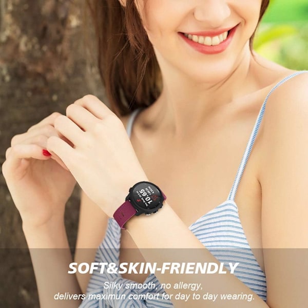 Kompatibel med Garmin Forerunner 245-rem, Forerunner 55-rem, 20 mm rem för Galaxy Watch 5/5 Pro, Galaxy Watch 4, Vivoactive 3, Vivoactive 5-rem