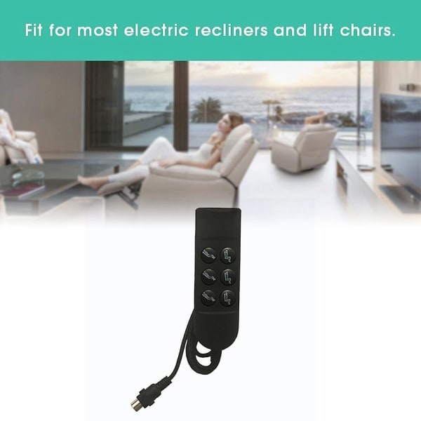 Elektrisk vilstol Stol delar Power 6-knappar elektrisk soffa
