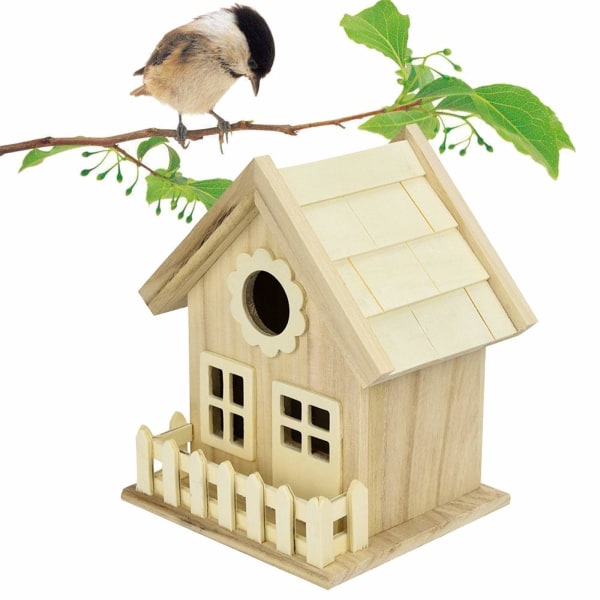 Bird House Hanging Bird House Bird Box Handmade Wooden Box Cage