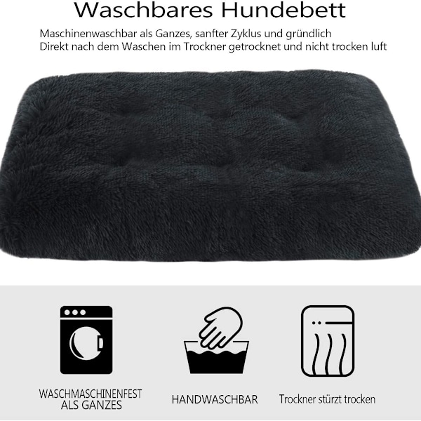 Msrnsiy Plys Hundekurv, Hundekurv til Mellemstore Hunde, Vaskbar Hundesofa, Super KLB