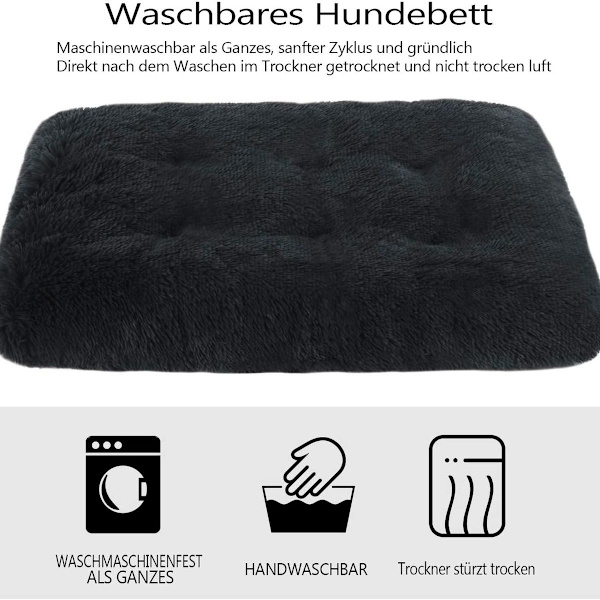 Msrnsiy plysch hundsäng, hundsäng för medelstora hundar, tvättbar hundsoffa, Super KLB