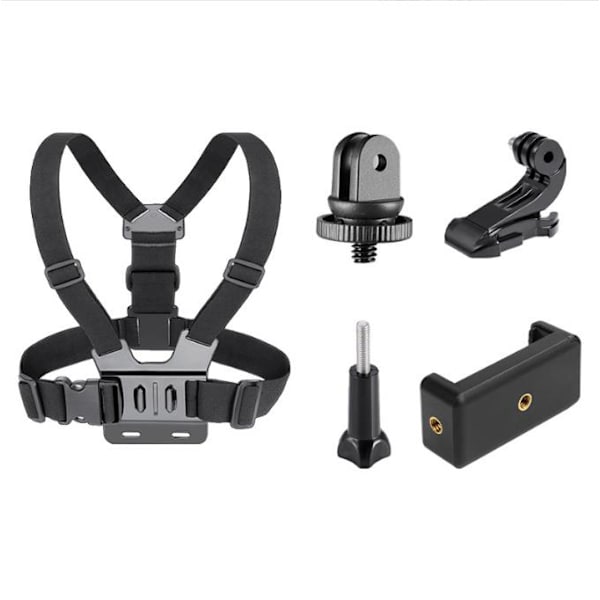 Rinnassa kiinnitettävä valjaat Remminpidike GoPro-kameralle ja puhelimelle B