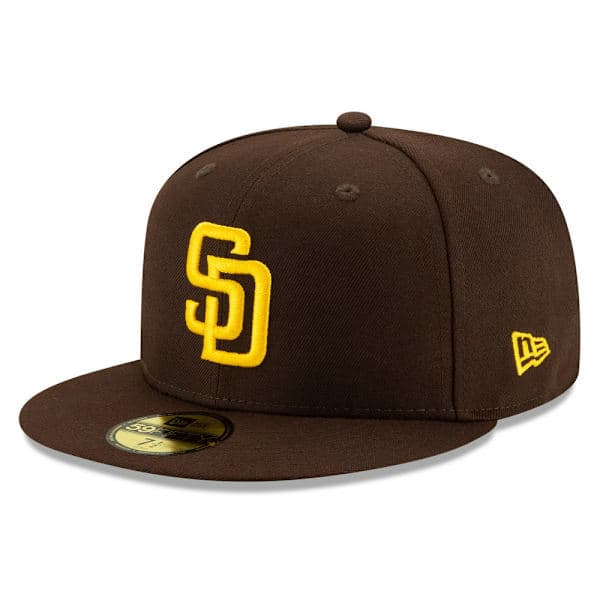 New Era Brun San Diego Padres Authentic Collection On-Field 59FIFTY Fitted Cap til mænd 7 5/8-FA-