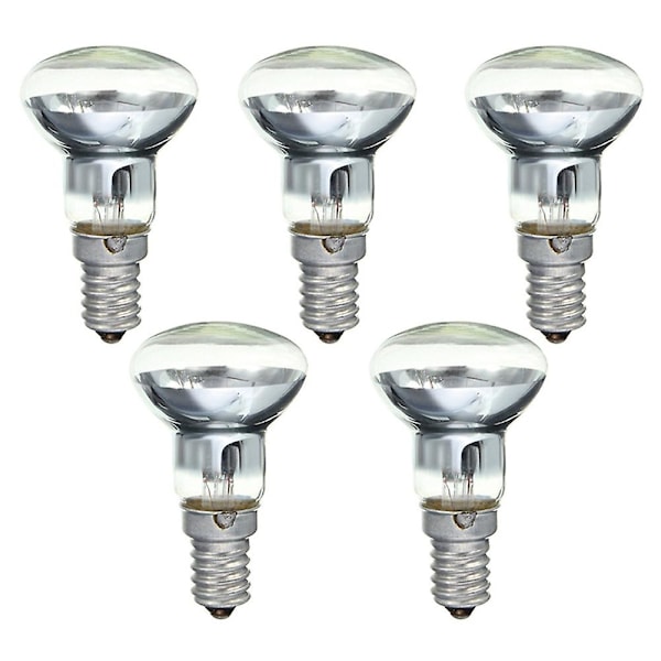 Ersättningslampa för lavalampa E14 R39 30W Spotlight Skruv i glödlampa Klar reflektor Spot Light Bulbs Lava Glödlampor 5 st  [kk] Transparent