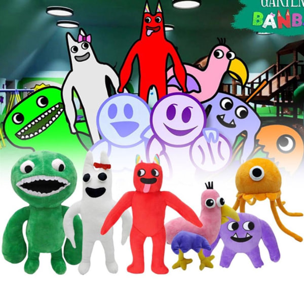 Garten Of Banban Plyschleksaker Populära Animationsdockor Klass Trädgård xZ green monster   onesize