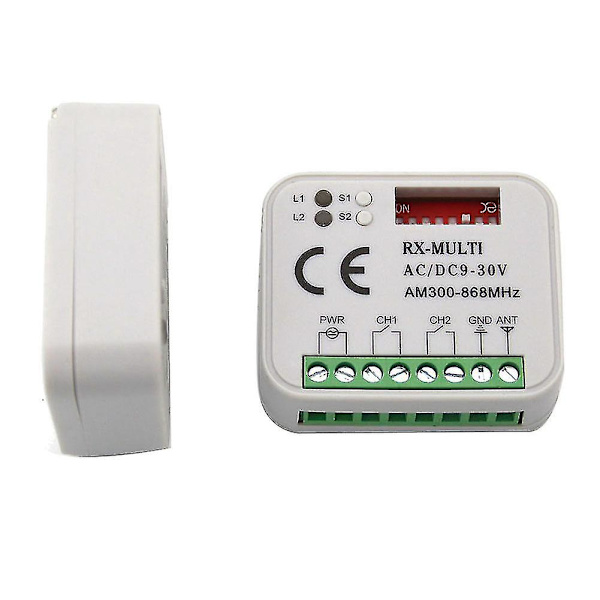 Garageportfjärrkontrollmottagare 433 868mhz Rx Multi 300-900mhz Ac/dc 9-30v Mottagare Med Fjärrkontroll