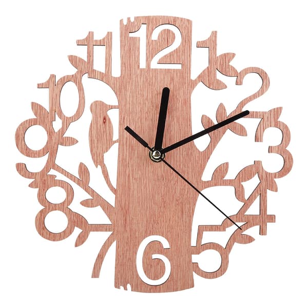 Modern Round Wall Clock 3D Wall Clock Sticker Hanging Wall Clock Home Room Office Decor (#1)-FA- 0.4
