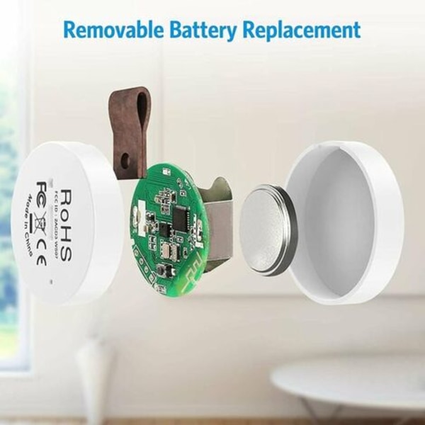 Bluetooth inomhushygrometertermometer, mini inomhustermometer, temperaturövervakningssensor, digital hygrometer för Hom