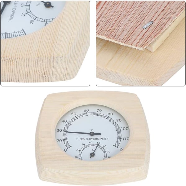 Saunatermometer og hygrometer, Saunatermometer i tre