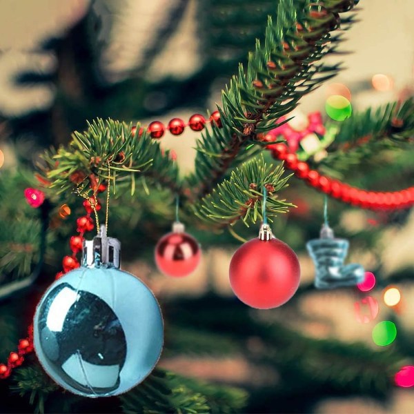 30 stk julekuler, plastjulekuler til juletreet, jul