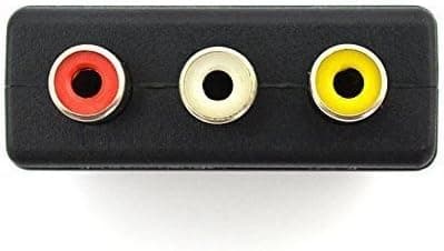 3RCA til SCART-adapter AV-kabelkonverterer, SCART Euro-plugg-FA-
