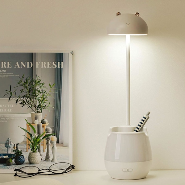 2 i 1 LED-skrivebordslampe + nattelys, 5 lysstyrkeniveauer