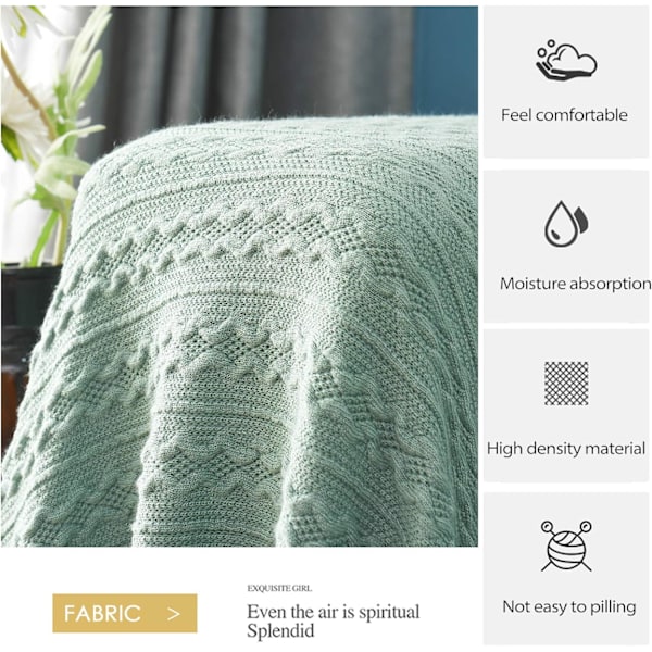 Sofa Pude Blød Komfortabel Blad Aircondition Nap Tæppe