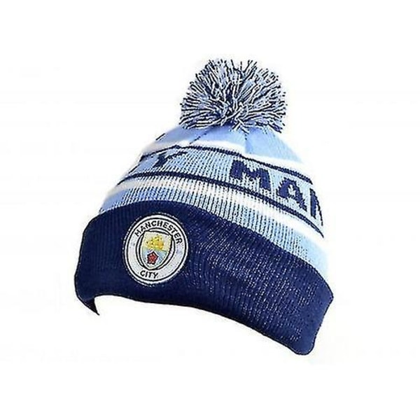 Manchester City FC Bronx Bobble Strikket Hat