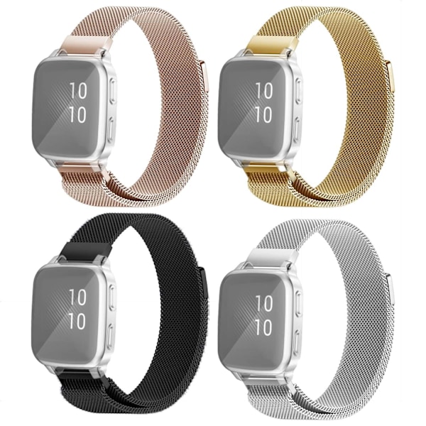 SKALO Milanese Loop til Garmin Venu Sq/Sq Music - Flere farger gold 49