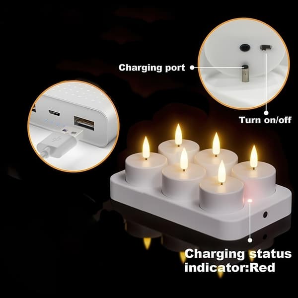 Varmelampe Genopladelig – LED-lys med kontrol og timer-FA-