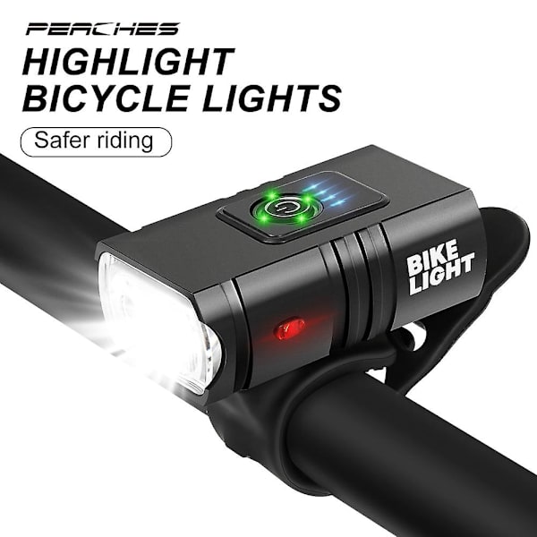 T6 Cykellampe Foran 1000 Lumen Cykling Led Kraftfuld Lommelygte Cykelbelysning Forlygte Usb