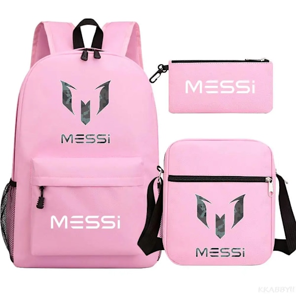 Jalkapallo Messi -reppu 3 osaa White