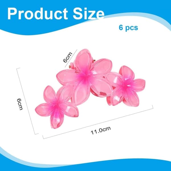 Hiusklipsit Hiuspinnit - 6 kpl pakkaus - Kukkakuvio - Värikäs-FA-