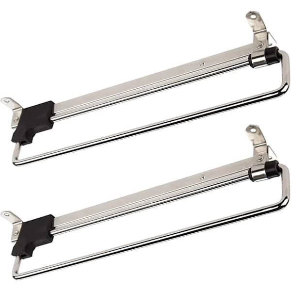 2 x Sliding Clothes Rail Telescopic Clothes Hanger Extendable Fabric, A-FA-