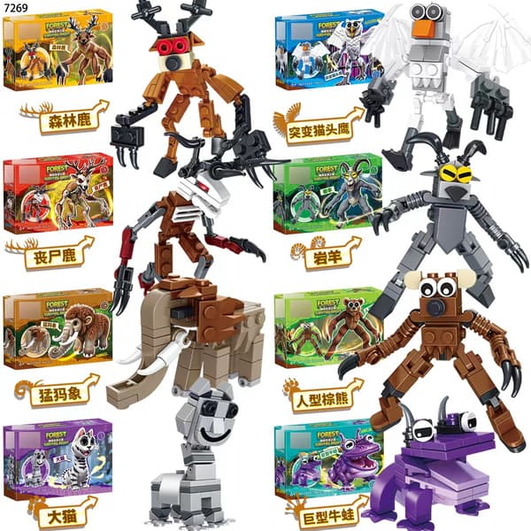 99 Nights in the Forest Monster Building Set | Character Model Blocks | Creative Assembly Toy*38005 four boxes*-FA-