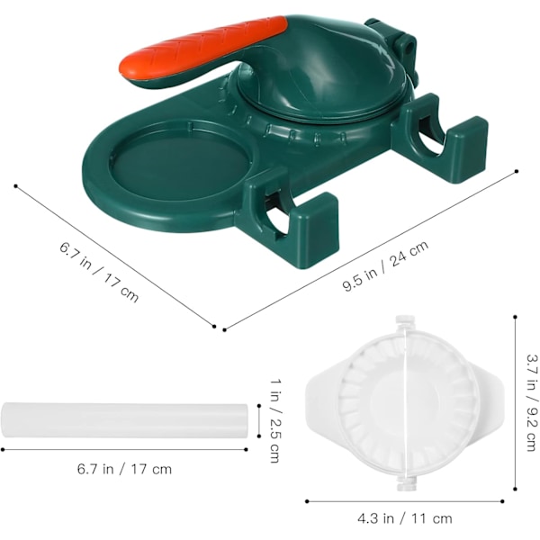 Uusin 3-in-1-työkalu dumplingsien, raviolien, empanadien ja wontonien valmistukseen