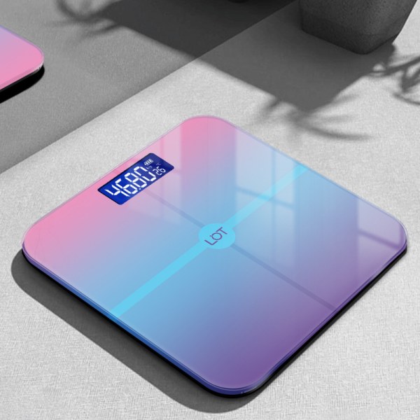 Gradient färgad viktskala människokroppsvåg hem vuxen vägning