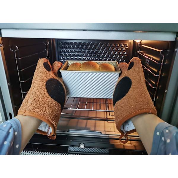Ovnshansker Kjøkken Matlaging Baking Varmebestandig Katt Hanske