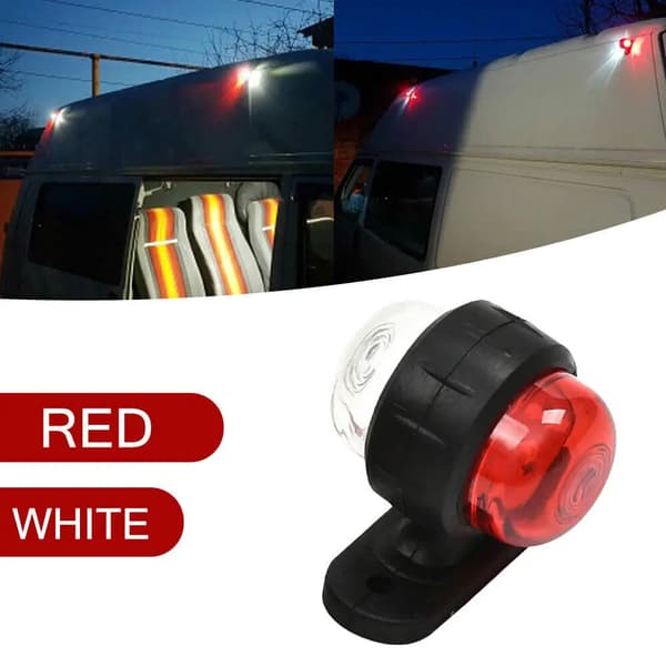 4 stk 12v-24v Universal lastebil tilhenger baklys sidemarkør blinklys lampe små lys kantlys signallys-FA-