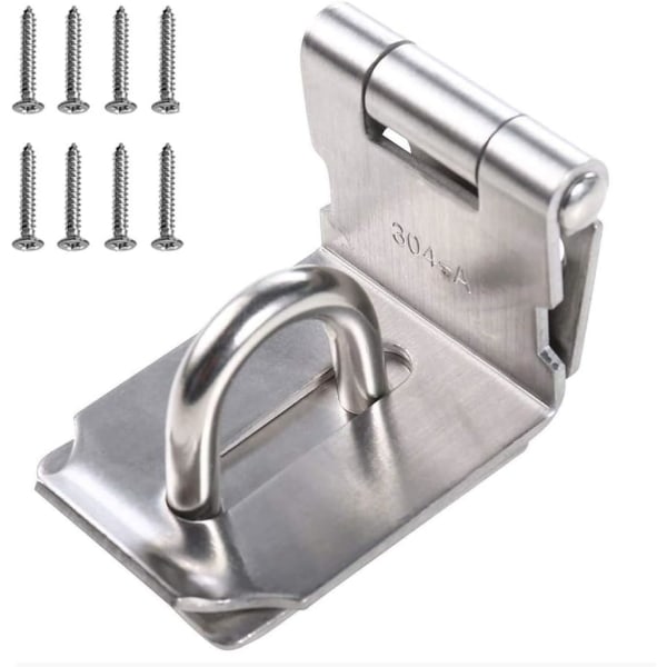 Right Angle Door Catch Latch 4 Inch Stainless Steel Latch Hasp