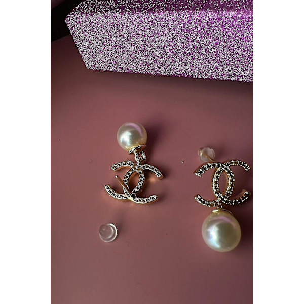 Fashion Øreringe Smykker Perle Detaljerede Cc Øreringe-Yvan