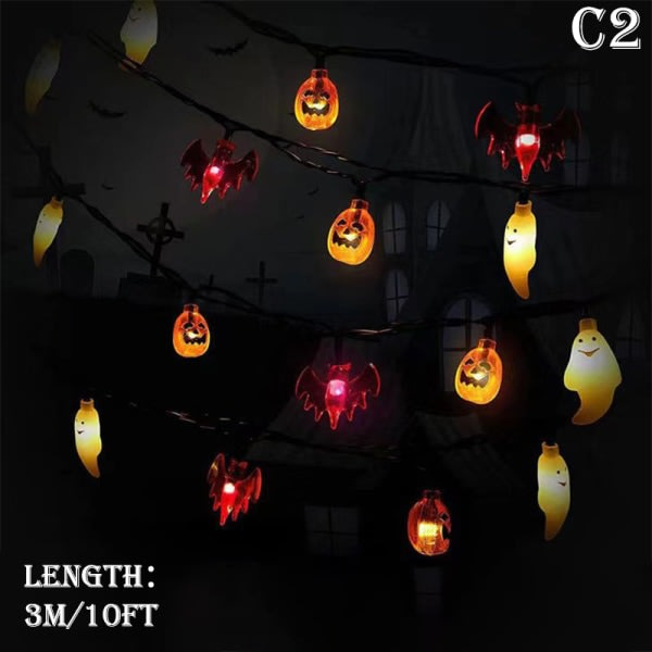Halloween-kynttilät ulko- ja sisätiloihin, kurpitsan Halloween-kynttilänauha