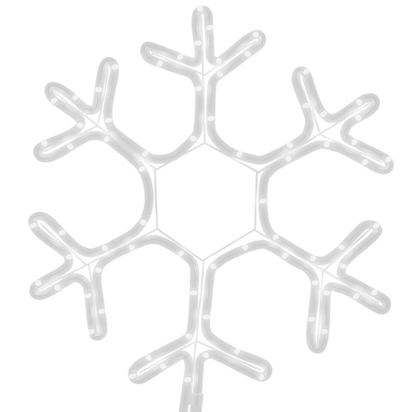 vidaXL Snøflak Lyslenke med LED 2 stk Varmt Hvit 38x37 cm 1800