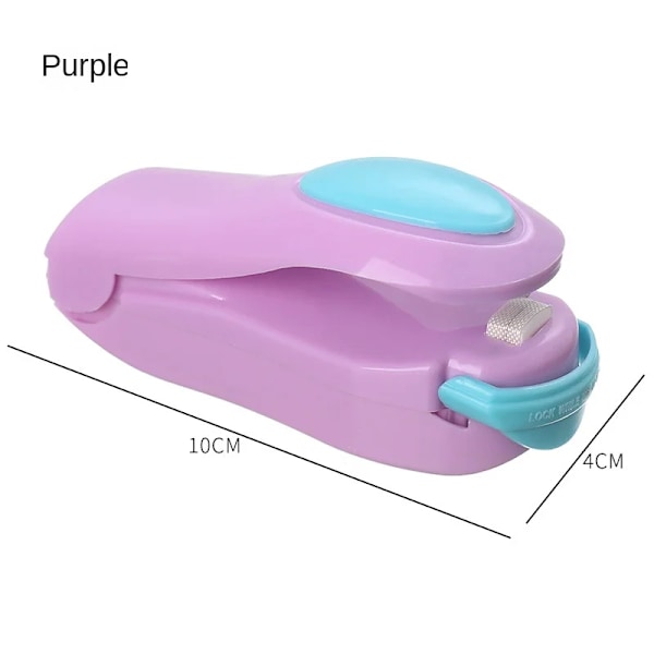 Minilamineringsmaskin Manuel forseglingstænger Lodning Bærbar termisk Vakuumforsegling Plast Lukkepose Madsparer Purple 02