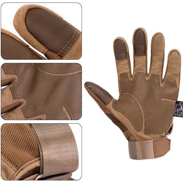 Motorcykelhandsker Hel Finger Touch Screen Motorcykelhandske CE-Godkendt Dame og Herre Ude Sport Taktiske Handsker Glo P
