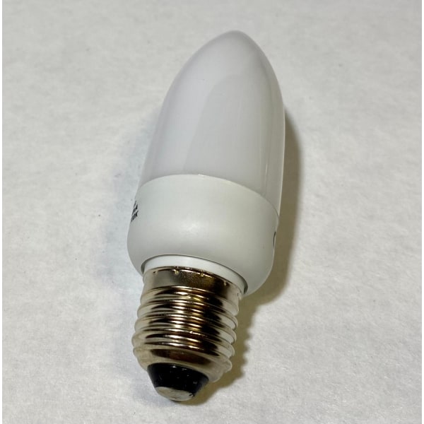 Kronelysformet lav-energi pære 7 W, E27, 12-pak
