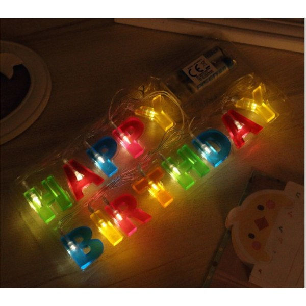 Lysgardin LED Bursdagsfestlys Dekorative Strengelys