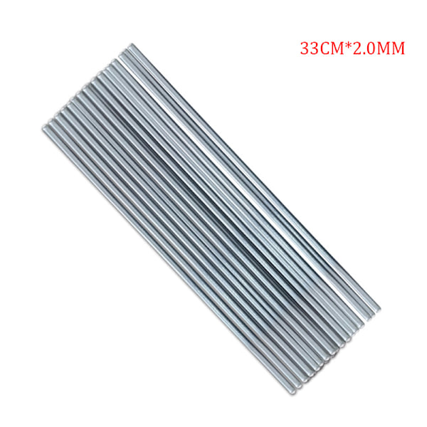 20 stk aluminiumflusskern svejsetråd let smelte svejsestang 33CM*2.0mm