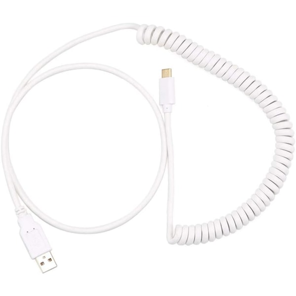 USB C Spiralkabel Mekanisk Tastatur USB-kabel Type C USB
