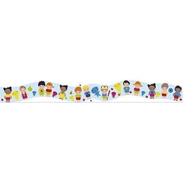 PLAGE 153102 Självhäftande utskuren fris - Doudou & co 120 x 15 cm