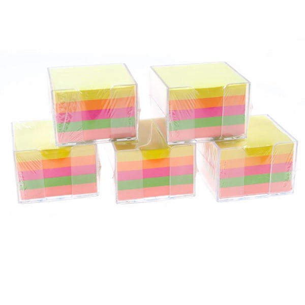 Post-it 76x76 mm med hållare 5-pack