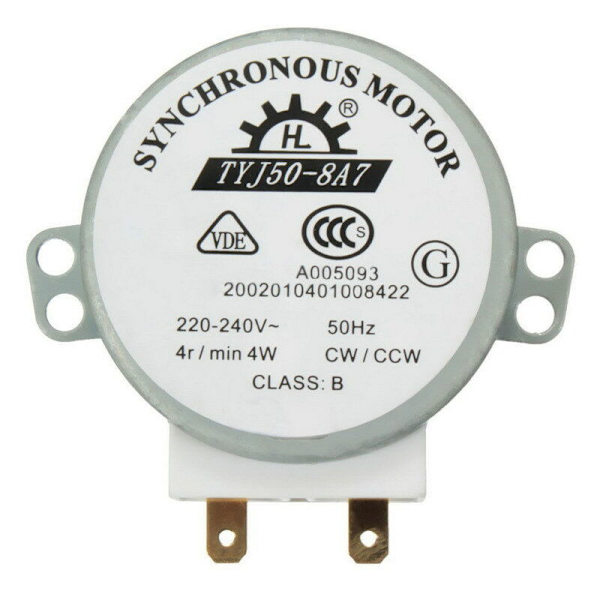 TYJ50-8A7 220-240V AC 4R/Min CW/CCW 50Hz Motor til Mikrobølgeovn