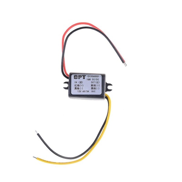 12V til 6V DC-DC-konverter Steg ned modul Strøm Volt Regulator