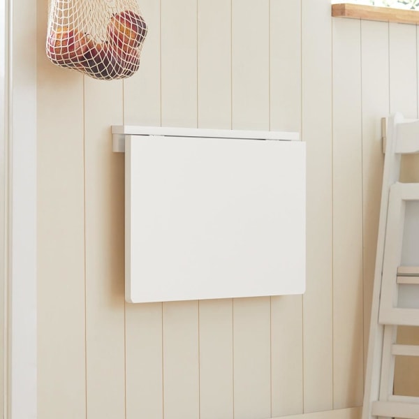 SoBuy Veggmontert klaffbord Skrivebord,Matbord Barbord FWT03-W White